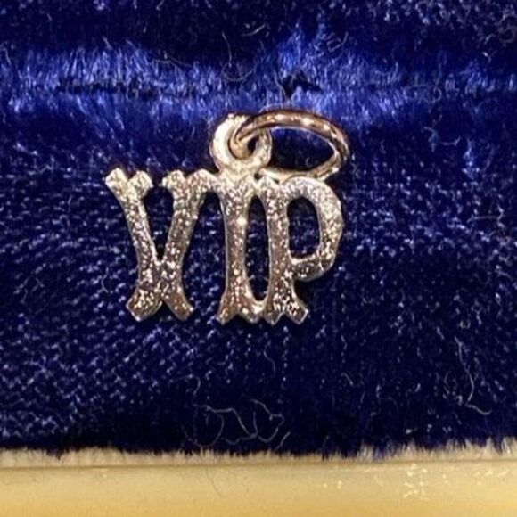 No Brand Jewelry - Vintage Sterling VIP Charm 1/5”